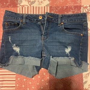 denim shorts